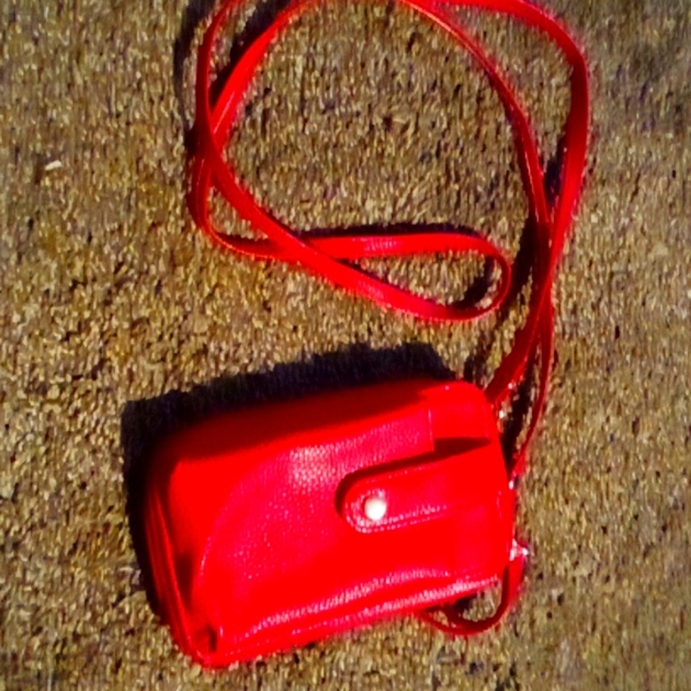Cross body wallet that has a phone case attached
